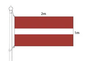 Prece Karogs LR 100x200cm masta Attēls