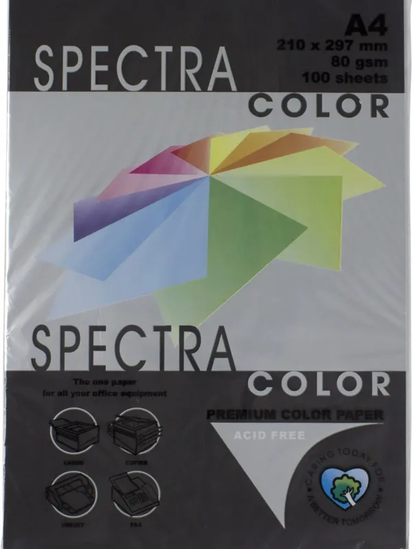 Prece Papīrs krāsains A4/80g/m2, 500lp, Black, Spectra Colour Attēls