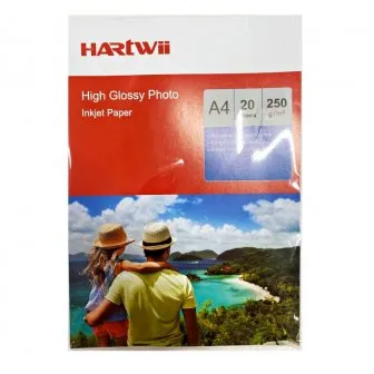 Prece Foto papīrs A4,250g, 20lp, galanc., Hartwii Attēls