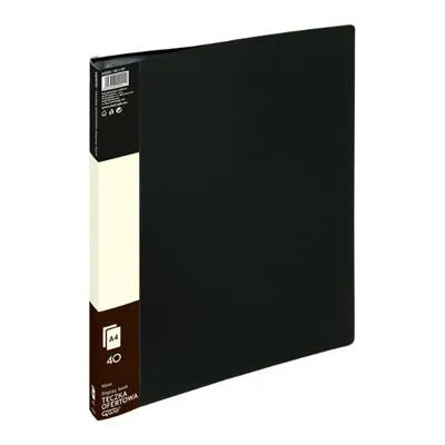 Prece Mape A4 Grand 9004A 40 kabatas, melna Attēls