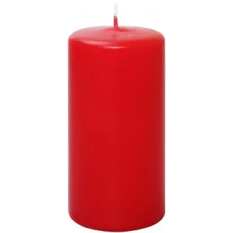 Prece Cilindrsvece 6x12cm presēta sarkans Attēls