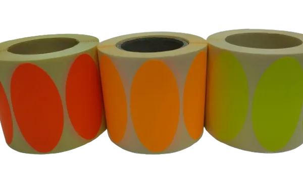Prece Uzlīmes 58x30mm Fluor 500gab. ovālas Attēls