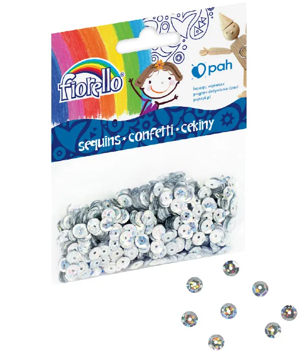 Prece Dekors konfetti Fiorello GR-C14-6S sudraba Attēls