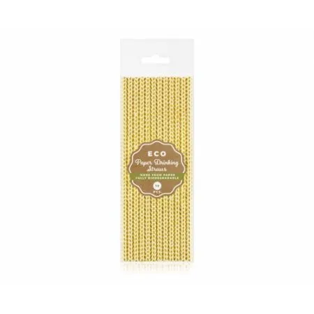Prece Kokteiļa salmiņi papīra 20cm (12/gb svars 0.017 kg) 12gab Attēls