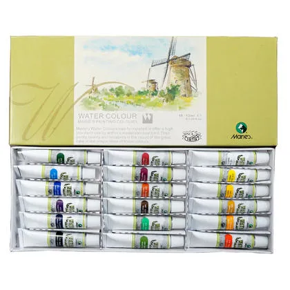 Prece Ūdens krāsa 12ml, 12 krāsas Maries Attēls