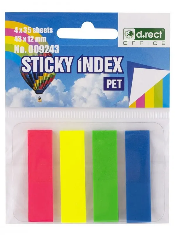 Prece Indeksi 43x12mm, 4x35lp. ECO D.rect Attēls