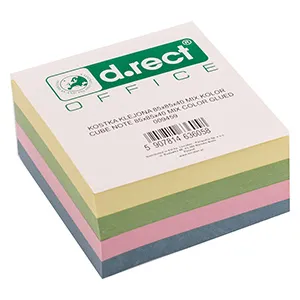 Prece Papīrs piezīmju 85x85x40mm, 450 lp.līmēts D..rect krāsains Attēls
