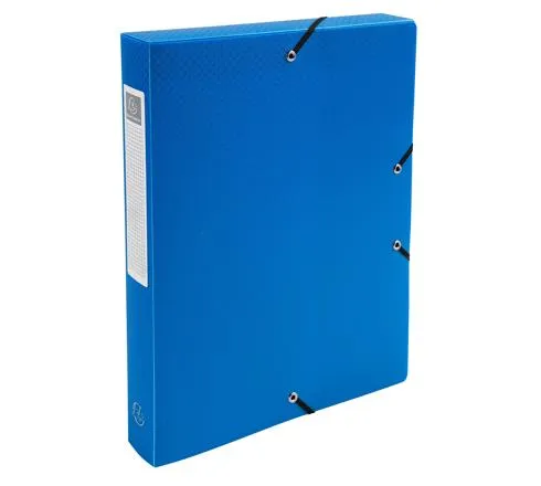 Prece Mape A4 ar gumiju S40 Plain zila Attēls