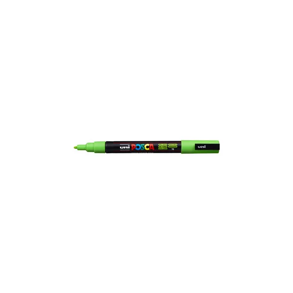 Prece Marķieris uz ūdens bāzes uni POSCA PC-3M, ābolu zaļš (72) Attēls