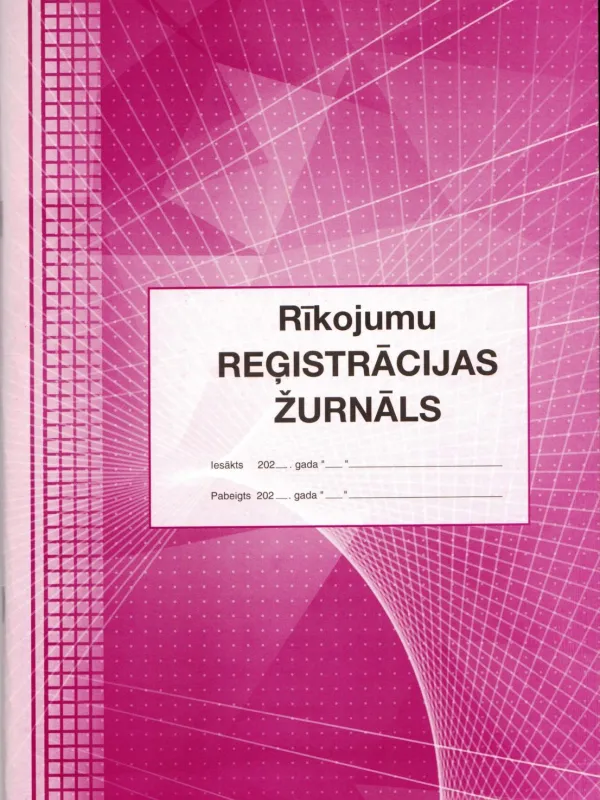 Prece Rīkojumu reģ. žurnāls A4/48lp Attēls