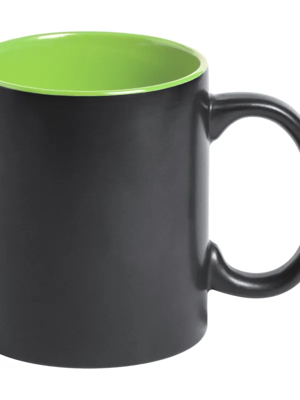 Prece Krūze keram. Melna/zaļa BAFY 350 ml Attēls