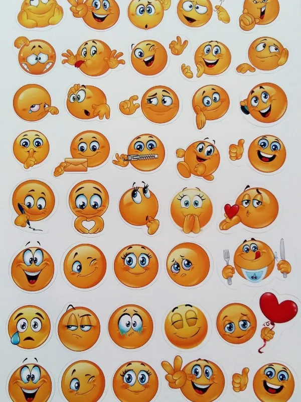 Prece Uzlīme drukāta A5 - Emocijzīmes Attēls