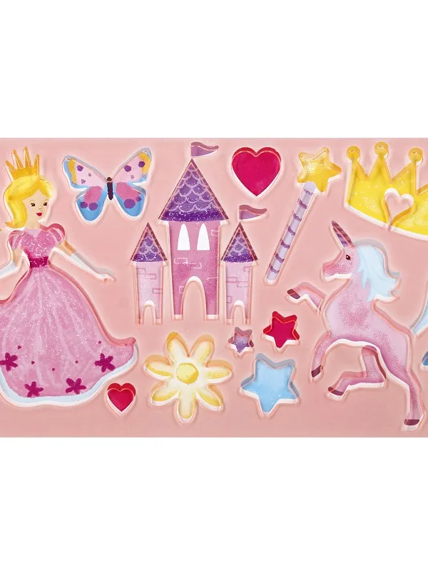 Prece Trafarets 230x130mm, Princesses Attēls