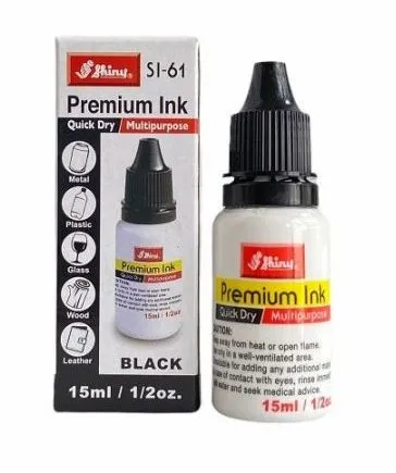 Prece Zīmogu tinte Shiny Premium SI-61, 15ml melna Attēls