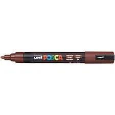 Prece Marķieris uz ūdens bāzes uni POSCA PC-5M, kakao brūns(84) Attēls
