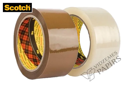 Prece Līmlente Scotch 371 50mm x 66m, brūna vai caurspīdīga Attēls