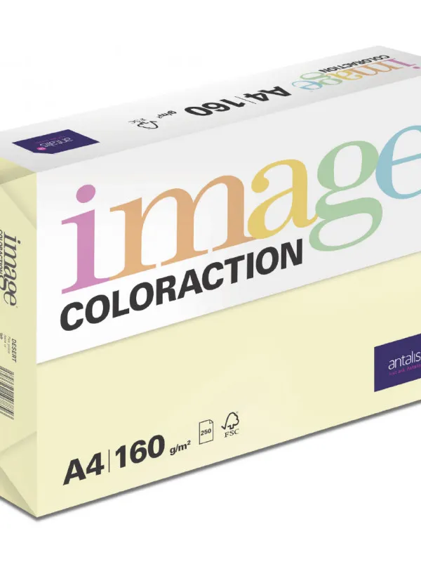 Prece Papīrs krāsains A4,160g Image Colour 500lp. Deser/Pale/Yello Attēls