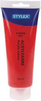 Prece Akrila krāsa 200ml.balta karmīnsarkana Attēls