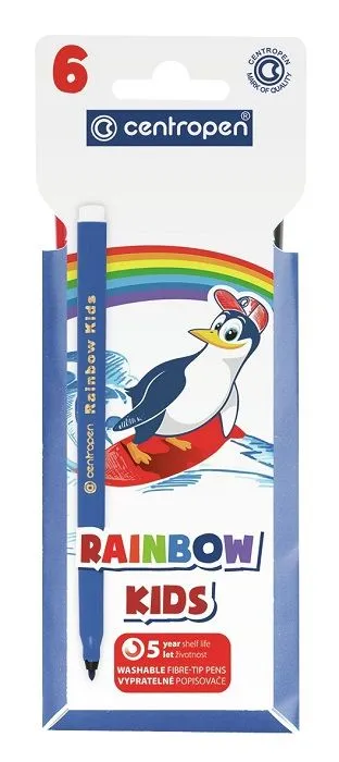 Prece Flomāsteri 6kr. Rainbow Kids Centropen Attēls