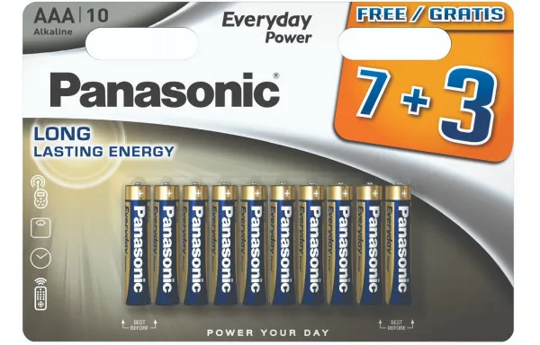 Prece Baterijas AAA/LR3 10gab. Panasonic Attēls