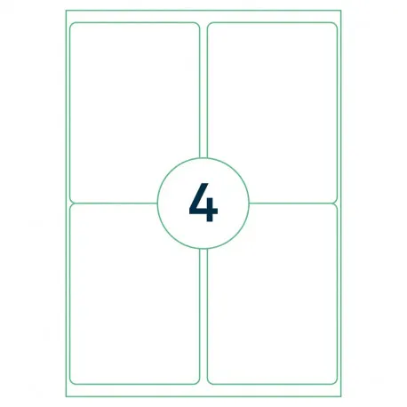Prece Lāzeretiķetes 99.1x139mm Rillprint (loksne) Attēls