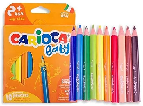 Prece Zīmuļi 10 krāsas trīsstūrveida Baby Attēls