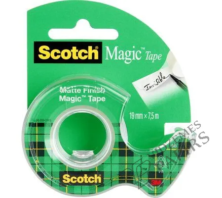 Prece Līmlente Scotch Magic ar turētāju 810 19mm x 7.5m Attēls