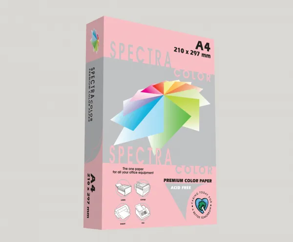 Prece Papīrs krāsains A4,80g/m2, 500lp, Pink, Spectra Colour Attēls