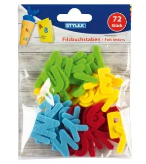Prece Dekors filca alfabēts 72 gab. Attēls