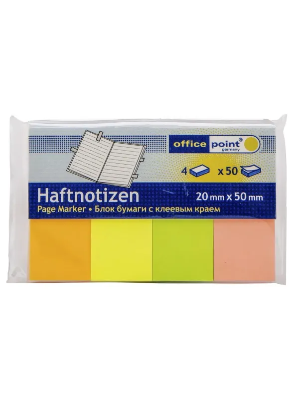 Prece Indeksi 50mmx20mm 4x50lp Attēls