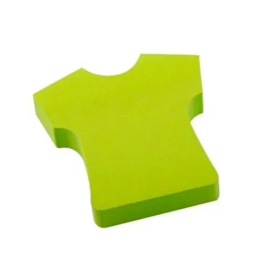 Prece Līmlapiņas 75x75mm 100lp zaļš T-krekls Attēls
