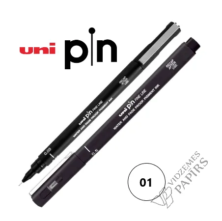 Prece Marķieris Uni Pin 0.1 melns Attēls