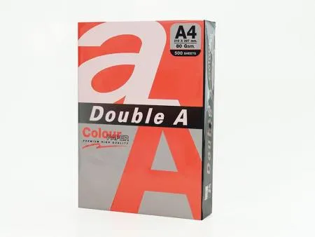 Prece Papīrs krāsains A4,75g/m2, Double A, 25lp, Red Attēls