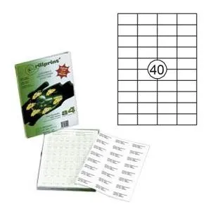 Prece Lāzeretiķetes 52.5x29.7mm A4 100loksnes Rillstab Attēls