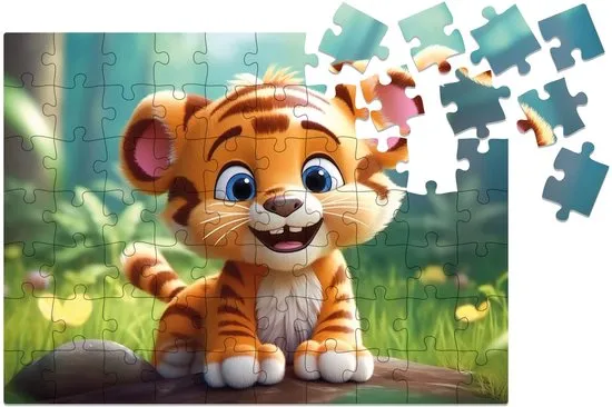 Prece Puzle koka Milliwood Tiger 70 elementi Attēls