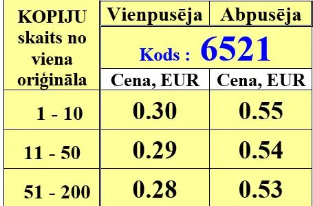 Prece Kopēšana A3 m/b no stikla Attēls