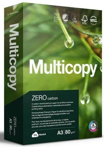 Prece Papīrs balts A3 Multi Copy Zero 80 g/m2, 500 loksnes Attēls