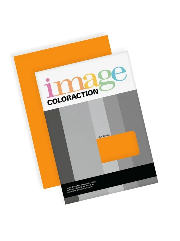Prece Krāsains papīrs A4 Image Coloraction 80g, 50lp, Nr.59 Mandarin Attēls