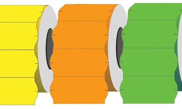 Prece Marķēšanas pistoļu uzlīmes 26x12mm, 1000 uzl. Attēls