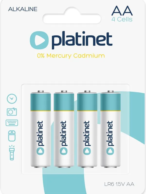 Prece Baterijas AA Platinet Akaline Attēls