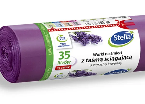 Prece Maisiņi atkritumu 35L 15gab/rullī 0.27kg/rullis lavandas Attēls