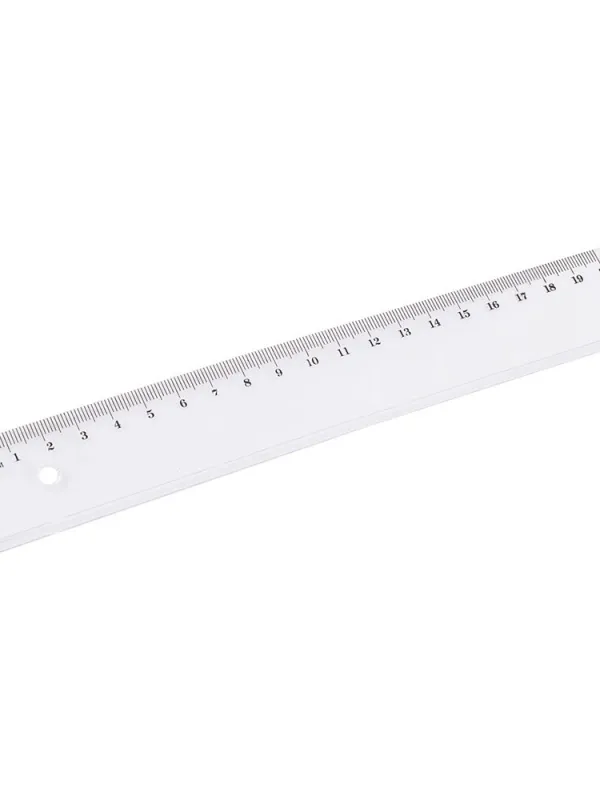 Prece Lineāls 20cm caurspīdīgs D.rect. Attēls