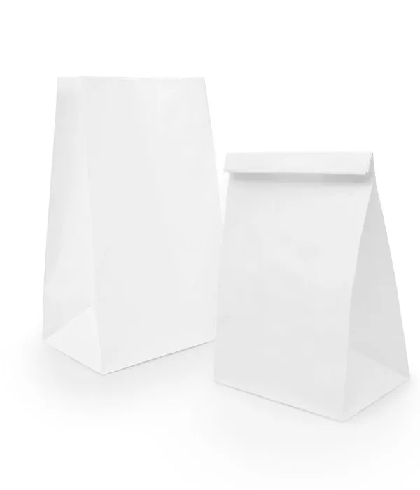 Prece Maisiņš papīra tūta 120x80x250mm balts (t/gb. 10kg)1gab. Attēls