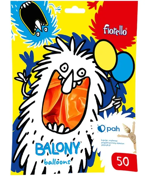 Prece Baloni 12, 50gab, metal orange Attēls