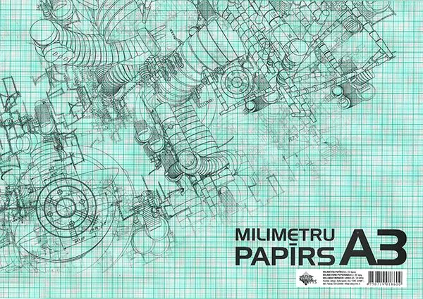 Prece Papīrs milimetru A3 Attēls