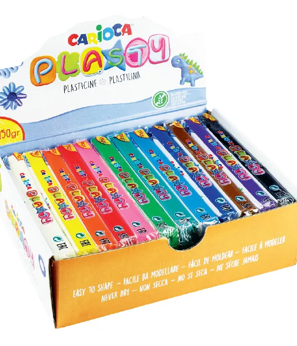 Prece Plastilīns 12 krāsas Carioca 150g Attēls