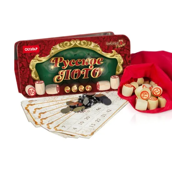 Prece Spēle Galda Krievu loto (metāla kaste) Attēls