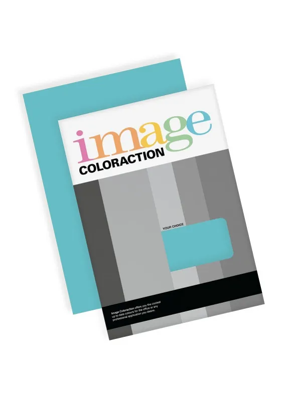 Prece Krāsains papīrs A4 Image Coloraction 80g, 50lp, Nr.77 Aqua Attēls