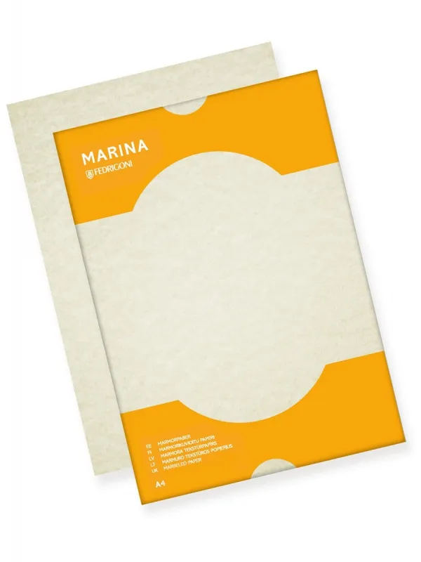 Prece Papīrs dekoratīvs A4, 90g, 50 lp Conchiglia, Marina Attēls