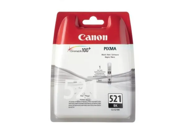Prece Kārtridžs Canon CLI-521 Black 9ml Attēls